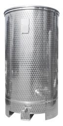 Stainless steel tank with a forklift skirt from Letina.