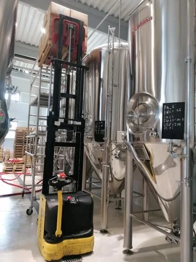 Letina conical fermenters in the Varionica brewery in Croatia.