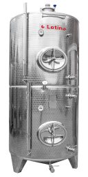 Stainless steel multi-chamber tank with multiple levels from Letina.