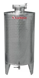 Stainless steel brandy tank from Letina.